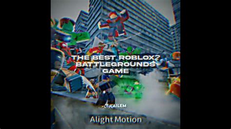 The Best Roblox Battlegrounds Game Youtube