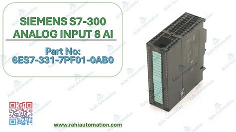 SIEMENS 6ES7 331 7PF01 0AB0 S7 300 ANALOG INPUT 8 AI At Rs 85690 Piece