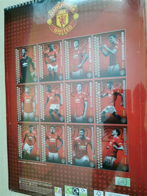 Manchester United 2021 Calendar Sports Sports And Games Equipment On
