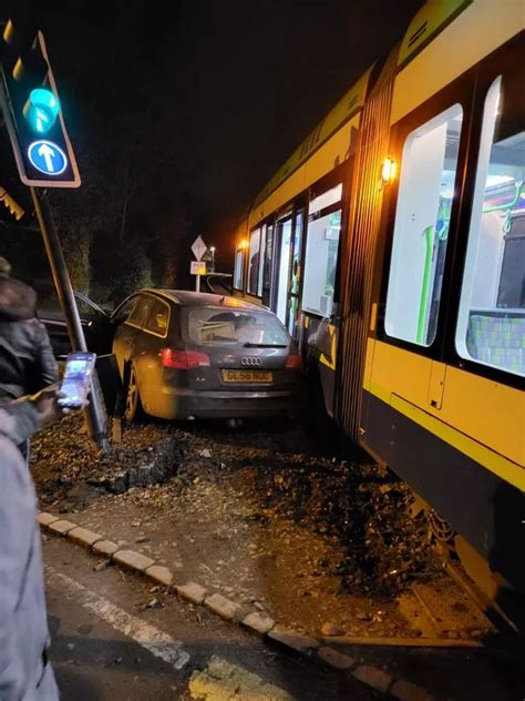 Two People Rushed To Hospital After Croydon Tram And Car Crash Between