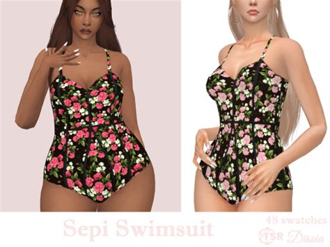 Dissia Sepi Swimsuit 48 Swatches Base Game