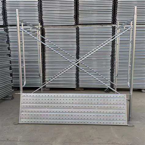 Galvanized Powder Coated Scaffolding Ladder Frame Main Frame Scaffold