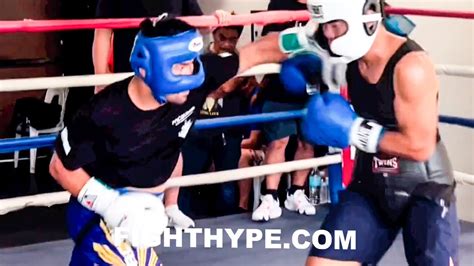 Manny Pacquiao Sparring At Age Shows Double Punch Ko Shot Still