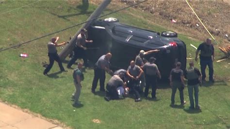 Suspect In Custody After High Speed Chase Ends In Crash In N W Oklahoma City