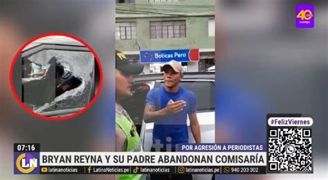 Bryan Reyna y su padre agreden a equipo de prensa en plena vía pública