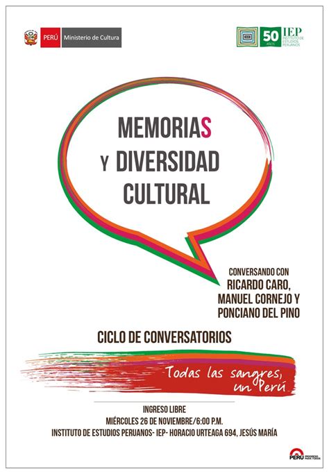 Conversatorio Memorias Y Diversidad Cultural Pucp Ridei