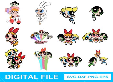 Powerpuff Girls Svg Blossom Svg Buttercup Svg Bubbles Svg Etsy Hong