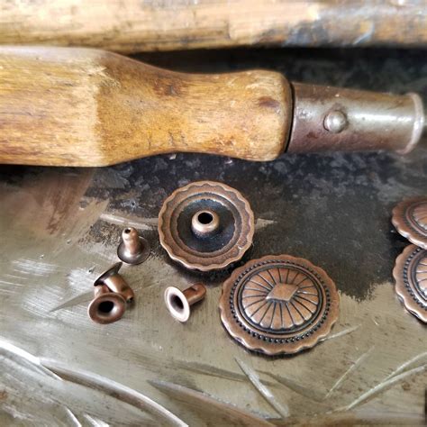 Special Antique Copper Rivets Western Rivets Metal Dots Metal Etsy