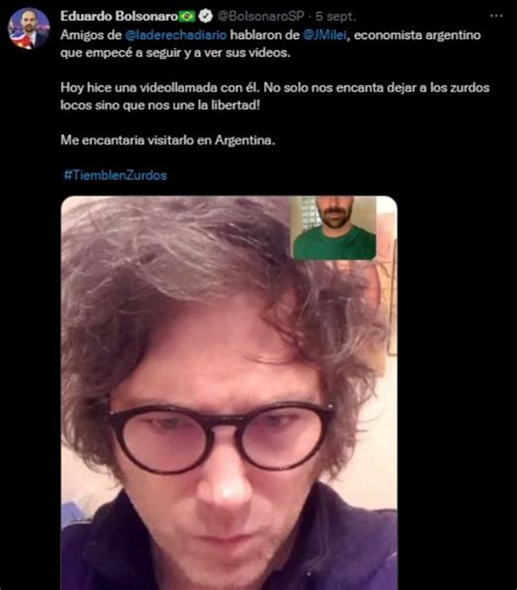 Javier Milei Explicó A Qué Se Debe Su Buena Sintonía Con Jair Bolsonaro Mdz Online