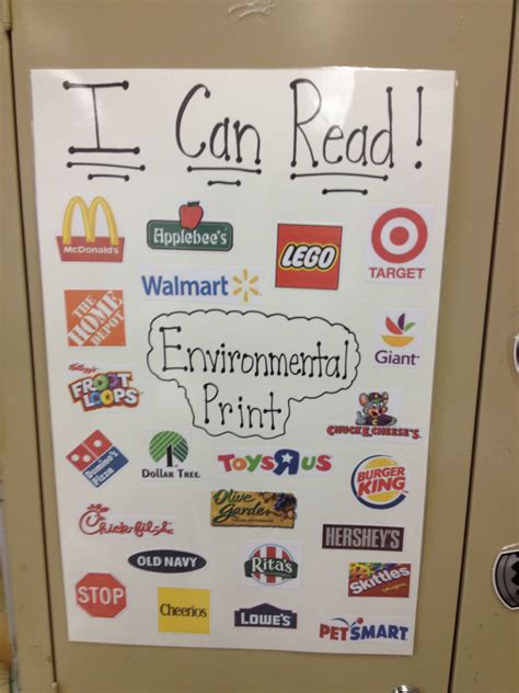 Pin By Mischa Dorr Ames On Aa Teachers R The Best Environmental Print Phonics Kindergarten