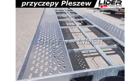 LT 075 przyczepa 850x210 ciężarowa laweta aluminiowa 3 osiowa do 2