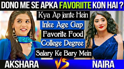 Pranali Rathod And Shivangi Joshi Comparison Akshara And Naira Yeh Rishta Kya Kehlata Hai