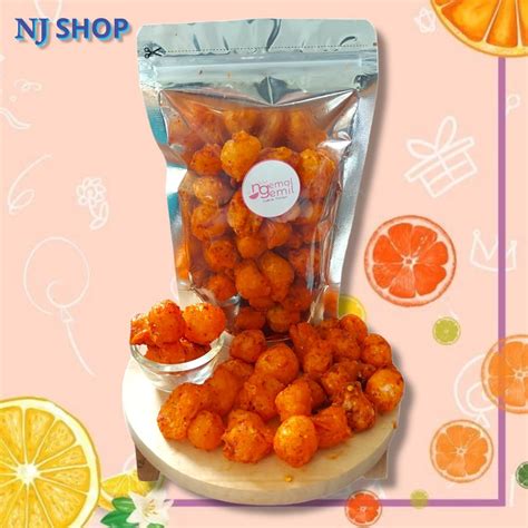 Jual Snack Original Siomay Goreng Daun Jeruk Kering Mini Rasa Pedas