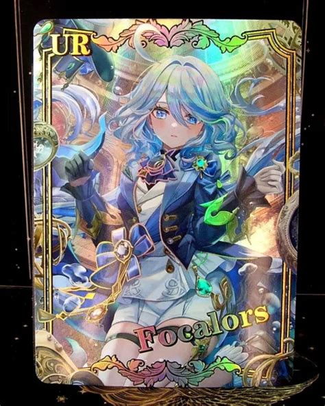 Focalors Genshin Impact Carte Ultra Rare Ur Goddess Story Anime Holo