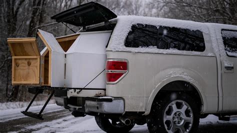 Truck Camping Diy Slide Out Camper Extension To Sleep In The Bed Of My