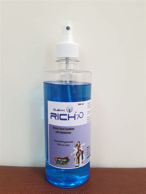 Clean O Rich Hand Sanitizer 70 Alcohol 500 Ml At Rs 160bottle Hand