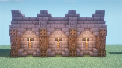 Minecraft wall design | Minecraft wall, Minecraft wall designs ...