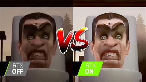 IN REAL LIFE SKIBIDI TOILET RTX ON VS RTX OFF Inreallife Rtx