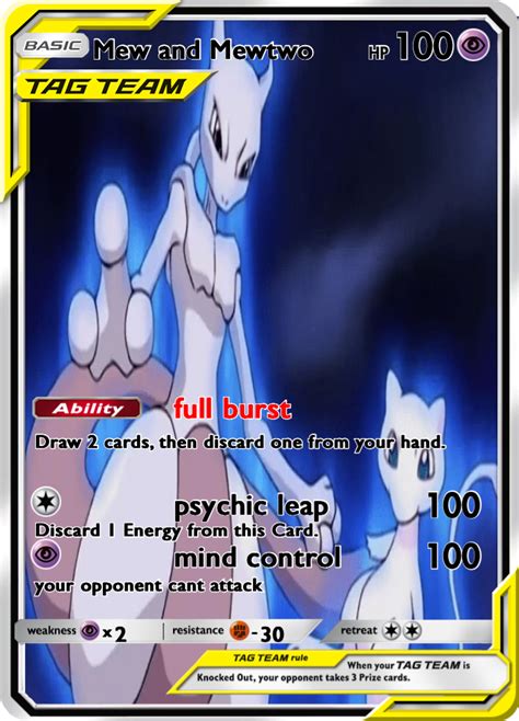 Mew and Mewtwo - PokeCardMaker