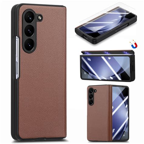 For Samsung Galaxy Z Fold G Litchi Integrated Film Electroplated