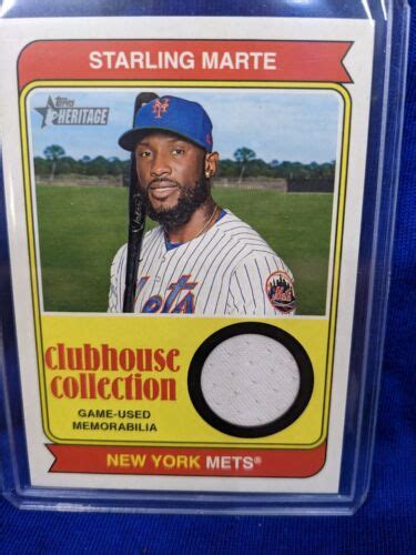 2023 Topps Heritage Starling Marte Clubhouse Collection CCR SM EBay