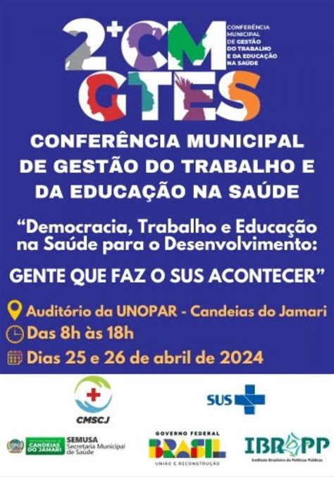 Confer Ncia Municipal De Gest O Do Trabalho E Da Educa O Na Sa De