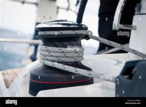 Ship Winch Rope Hi Res Stock Photography And Images Alamy