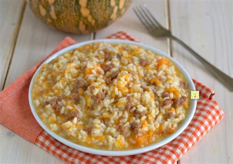 Risotto Zucca E Salsiccia Gustoso Primo Piatto Autunnale Facile