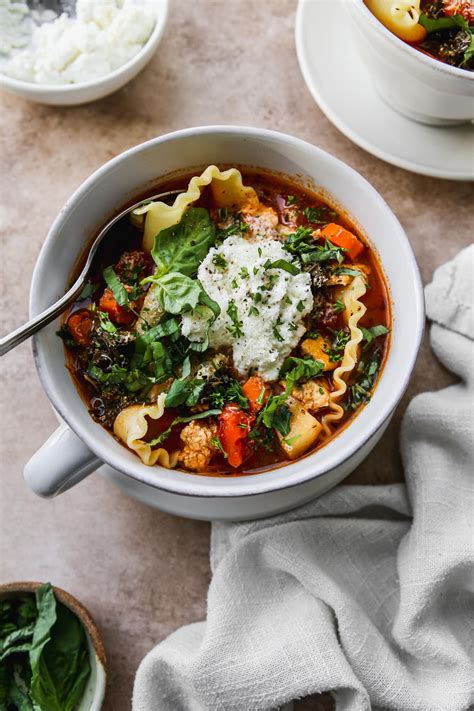 Healthy Vegetarian Lasagna Soup Walder Wellness Rd