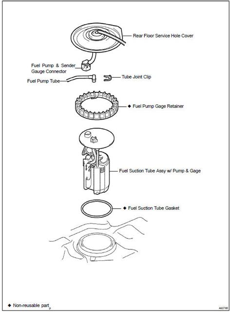 Toyota Highlander Service Manual Components Fuel Pump ASSY 3MZ FE