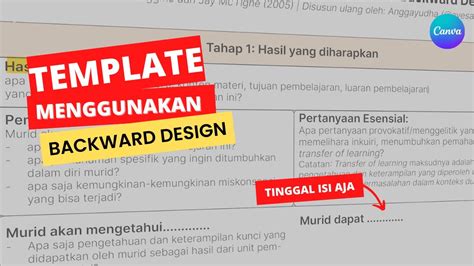 Merancang Pembelajaran Menggunakan Backward Design Tahap Youtube