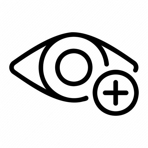 Eye Medical View Visible Visibility Add Plus Icon Download On