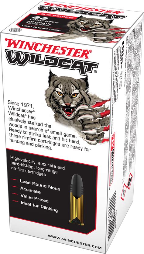 Bala Cal 22 LR Winchester WILDCAT Mundo Nautico