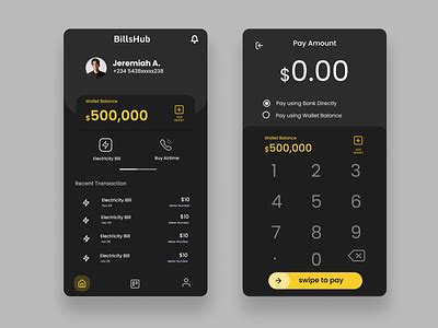 Bills payment app by Raghu on Dribbble