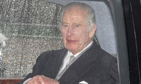 King Charles is seen with wife Camilla by his side as he returns to ...