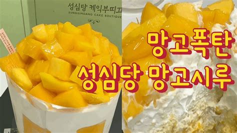 망고폭탄🥭 성심당 망고시루 Youtube