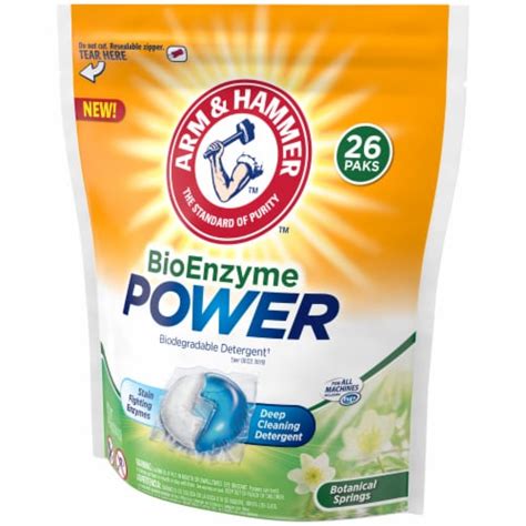 Arm And Hammer Bio Enzyme Packs Laundry Detergent Pods 24 Ct Kroger