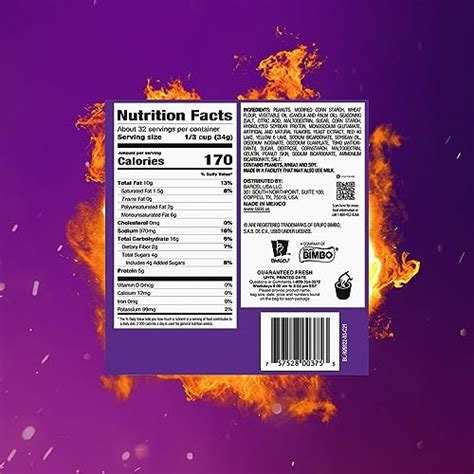 Takis Hot Nuts Fuego Double Crunch Peanuts Hot Chili Pepper Lime Flavored Spicy Peanuts