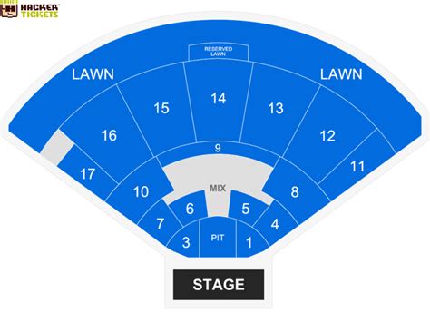 Concord Pavilion Seating Chart With Seat Numbers Elcho Table