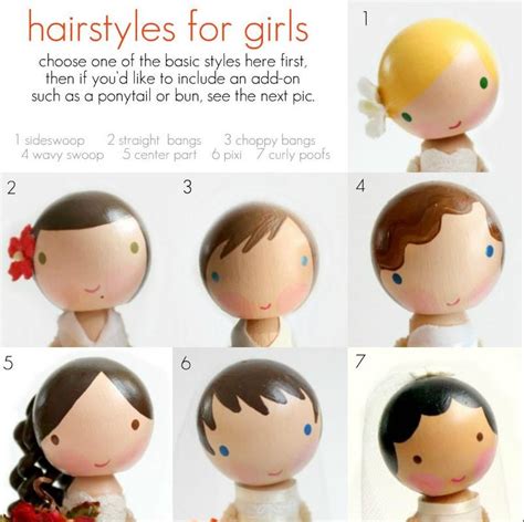 Painted Hairstyles For Wooden Dolls Great Guide Dollhouse Wood Peg