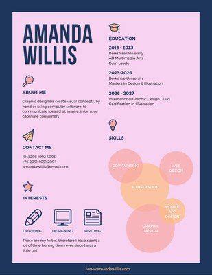 Customize Colorful Resumes Templates Online Canva Infographic