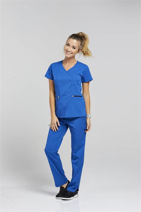 Greys Anatomy Spandex Stretch Surplice 3 Pocket Scrub Top Greys Anatomy Scrubs Greys Anatomy