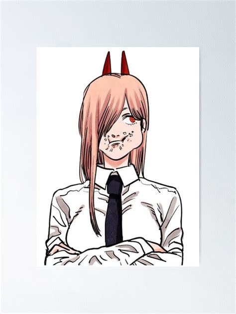 Power Eating Chainsaw Man Poster For Sale By Aestheticanime2 Redbubble