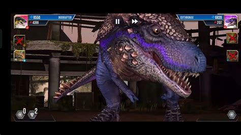 Dracoceratops Indoraptor Battle Jurassic World The Game 1163 Youtube