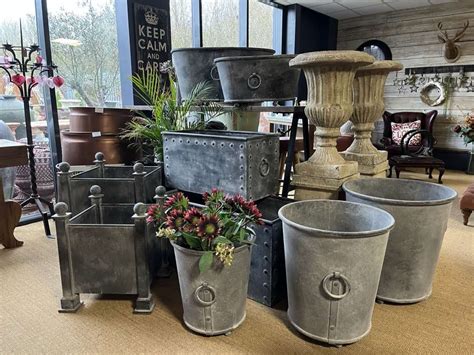 Galvanised Planters Zinc Planters