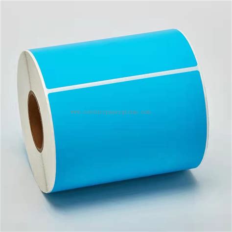 Top Coated Self Adhesive Paper Semi Glossy Sticker Direct Thermal Label