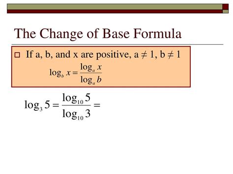 Ppt Section Properties Of Logarithms Powerpoint Presentation