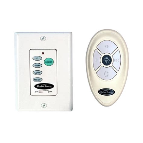 Shop Harbor Breeze 3 Speed 05 Amp Wireless White Remote Fan Control At