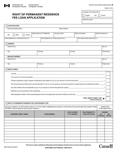 Canada Form Imm 5349 ≡ Fill Out Printable Pdf Forms Online