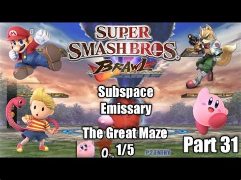 Super Smash Bros Brawl Part Subspace Emissary The Great Maze